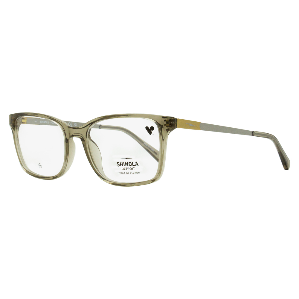 Shinola Flexon Rectangular Eyeglasses SH37003 278 Crystal Fog 53mm